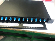 Пульт временных соединительных кабелей FTTH FTTB FTTX оптического волокна ядра 1U порта 24 держателя шкафа 12