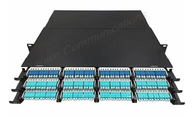 Решения центра данных пульта временных соединительных кабелей 10G 40G 100G оптического волокна MPO привязывая